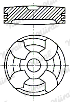 NÜRAL 87-743600-00 Πιστόνι