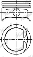 NÜRAL 87-848300-02 Piston for HYUNDAI HYUNDAI (BEIJING) KIA KIA (DYK)