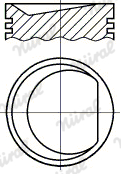 NÜRAL PI1591100DP STD Piston