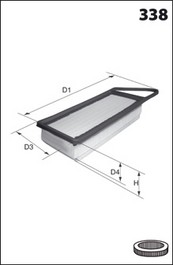 MECAFILTER ELP3866 Filtre à...