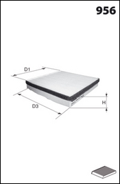 MECAFILTER EKR7077 Filtre,...