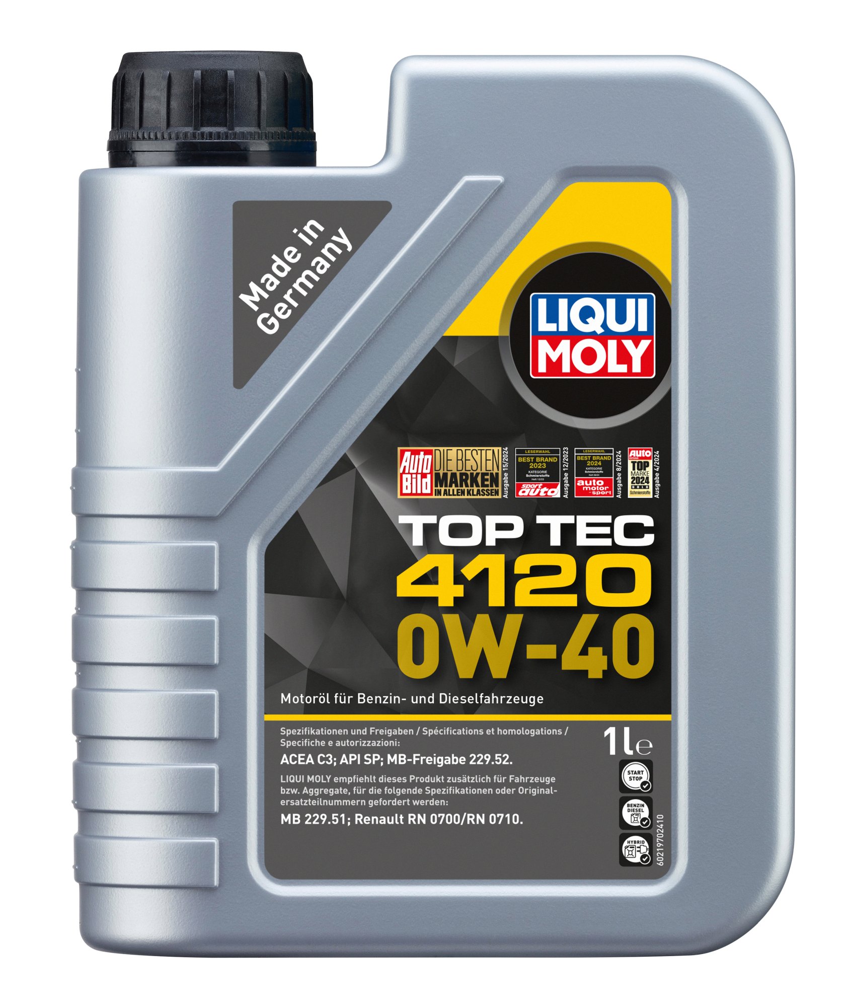 LIQUI MOLY 21970 Top Tec 4120 0W-40 Motoröl