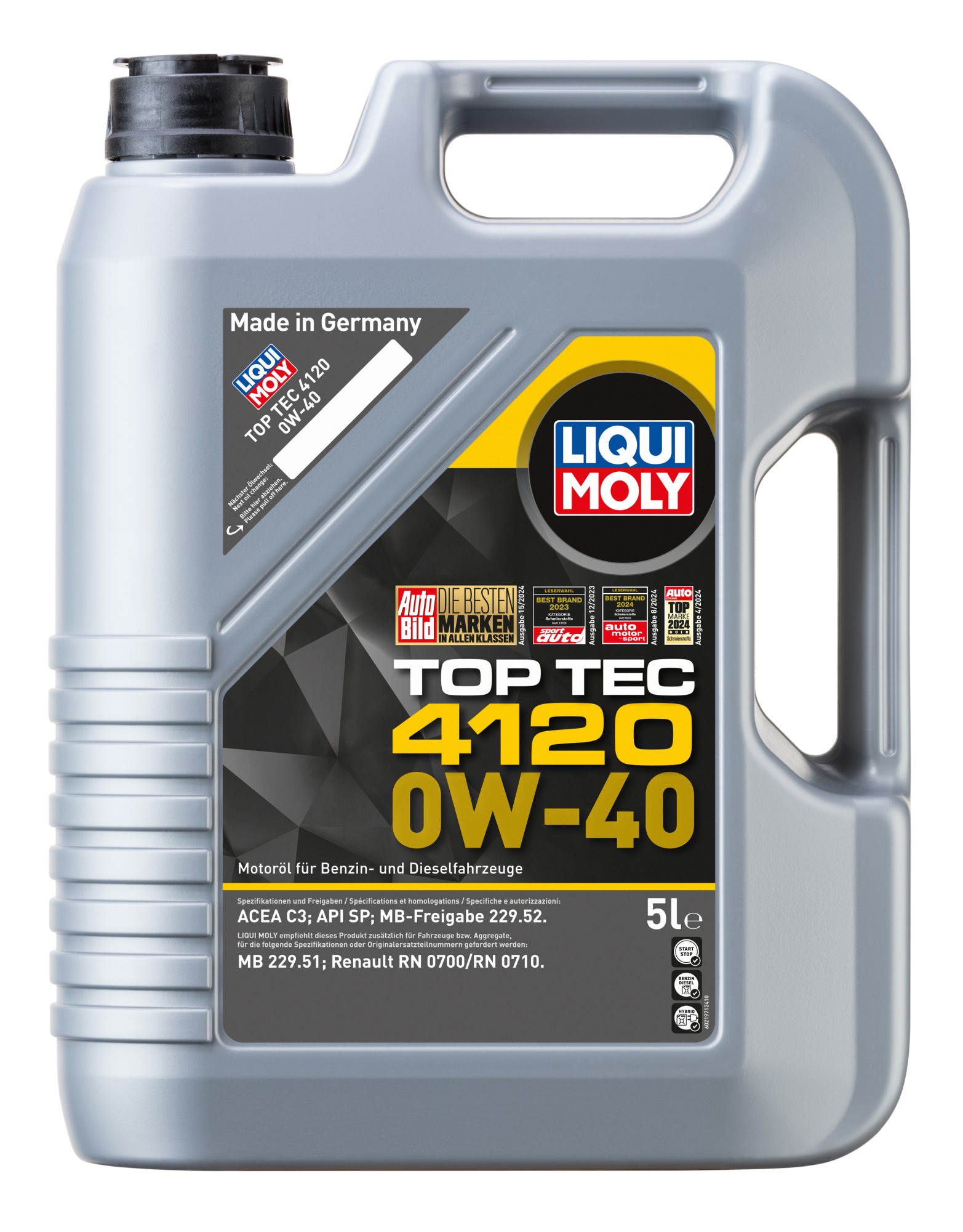 LIQUI MOLY 21971 Top Tec 4120 0W-40 Motoröl