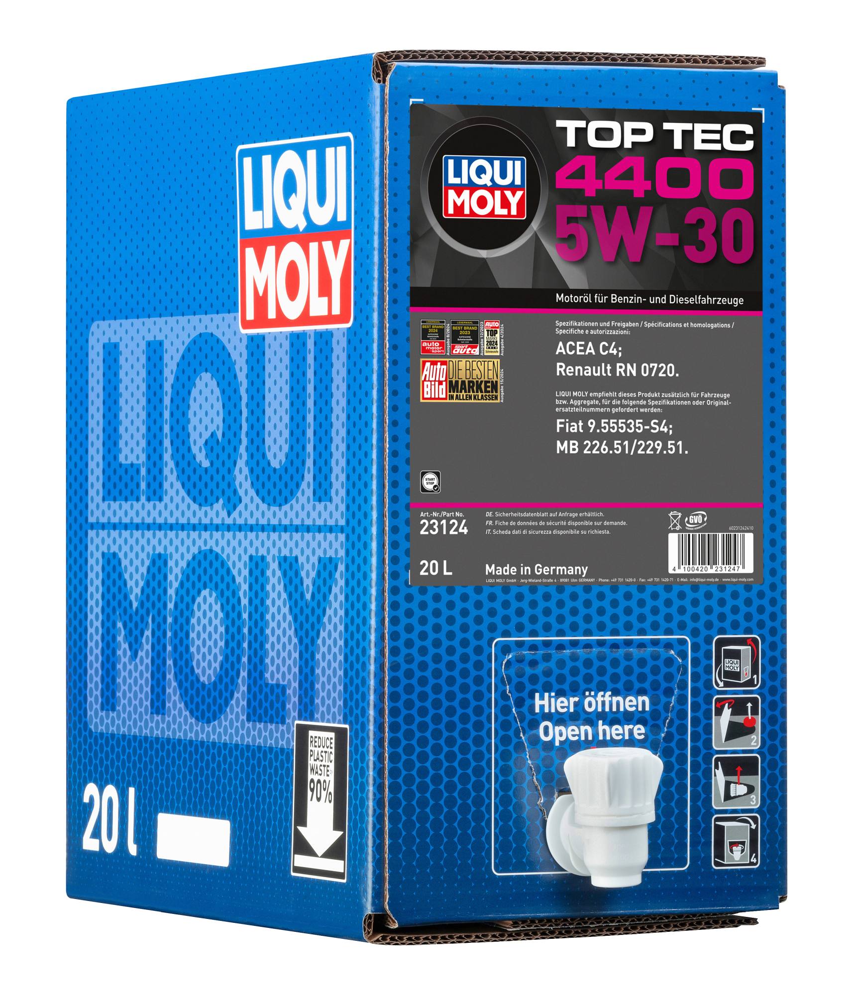 LIQUI MOLY 23124 Top Tec 4400 5W-30 Motoröl