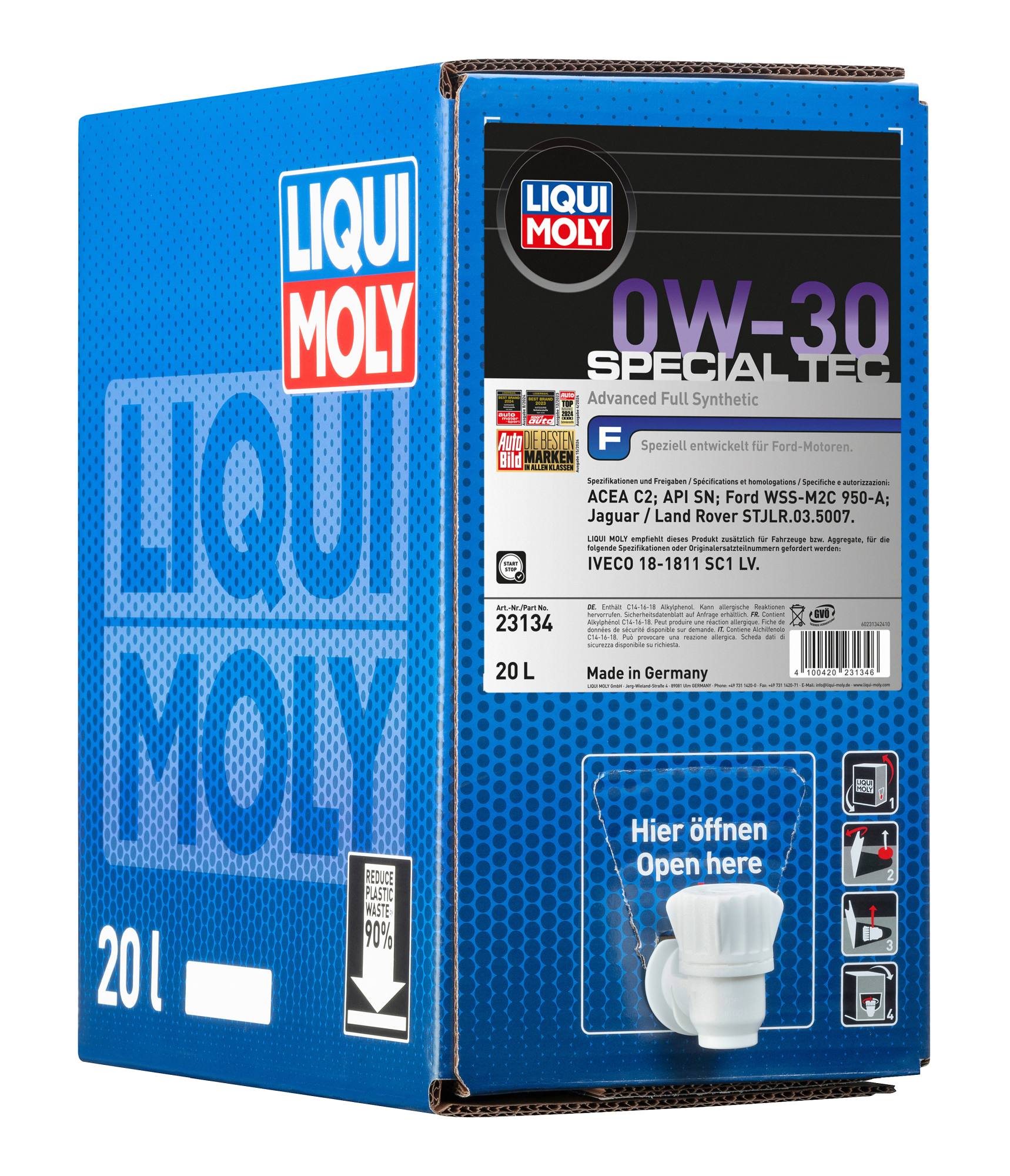 LIQUI MOLY 23134 Special Tec F 0W-30 Motoröl