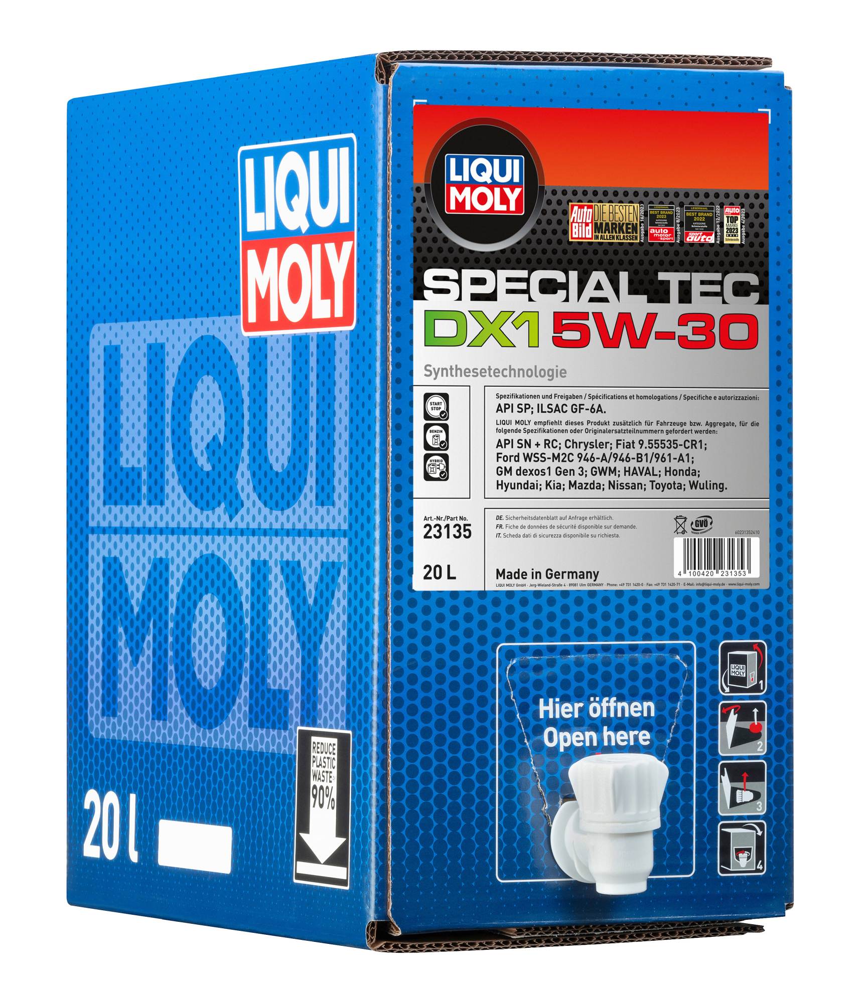 LIQUI MOLY 23135 Special Tec DX1 5W-30 Motoröl