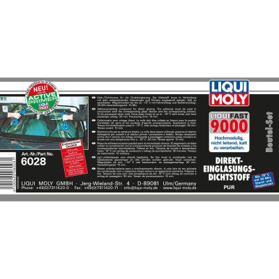 LIQUI MOLY 6028 Liquifast 9000 (Beutel-Set) Scheibenklebstoff