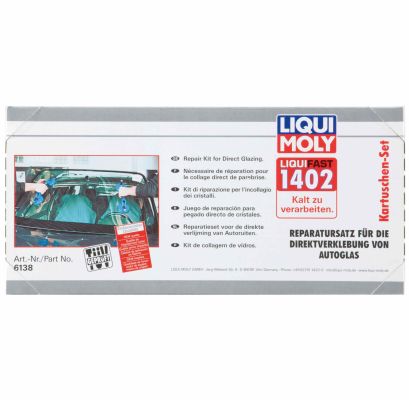 LIQUI MOLY 6138 Liquifast 1402 (Kartuschen-Set) Scheibenklebstoff
