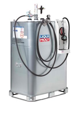 LIQUI MOLY 7802 Kompaktanlage, 1.000l mit 8m offenem Schlauch Ölabgabestation (Fassabgabe)