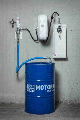 LIQUI MOLY 7954 Fasspaket D pneu. Handdurchlaufzähler, Schlauchaufroller 10m Ölabgabestation (Fassabgabe)