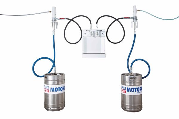 LIQUI MOLY 7968 Frischölzapftheke für 2 Sorten Öl, erweiterbar auf 4 Sorten Ölabgabestation (Fassabgabe)