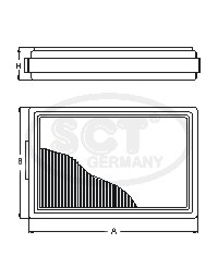SCT - MANNOL SB 038 SB 038 Air Filter for ALFA ROMEO