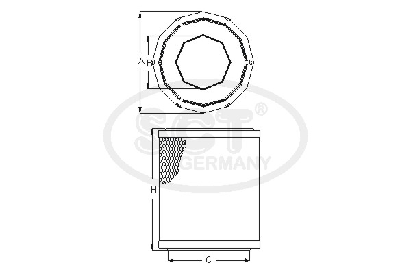 SCT - MANNOL SB 2185 SB 2185 Air Filter