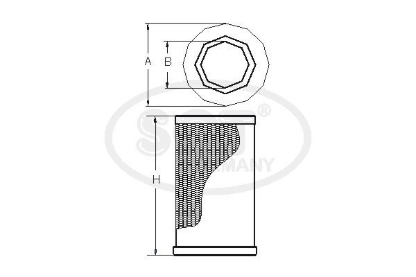 SCT - MANNOL SB 3103 SB 3103 Air Filter