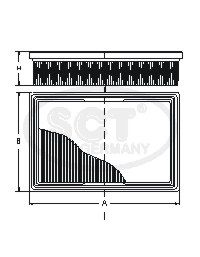 SCT - MANNOL SB 614 SB 614 Air Filter for ROVER
