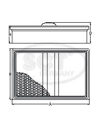SCT - MANNOL SB 666 SB 666 Φίλτρο αέρα for PORSCHE