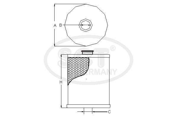 SCT - MANNOL SH 4006 SH 4006 Hydraulic Filter, steering for DAF DEUTZ-FAHR FIAT IRISBUS IVECO MAN MERCEDES-BENZ RENAULT TRUCKS S