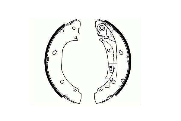 SCT - MANNOL SS 550 SS 550 Σετ σιαγόνων φρένων Πίσω άξονας for CITROËN FIAT PEUGEOT