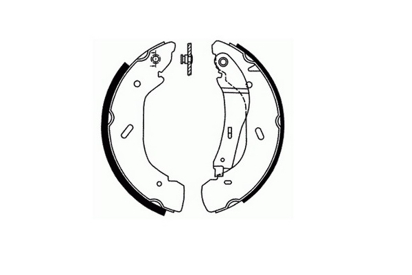 SCT - MANNOL SS 551 SS 551 Σετ σιαγόνων φρένων Πίσω άξονας for FORD LDV