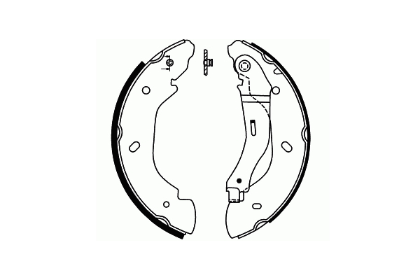 SCT - MANNOL SS 552 SS 552 Σετ σιαγόνων φρένων Πίσω άξονας for FORD