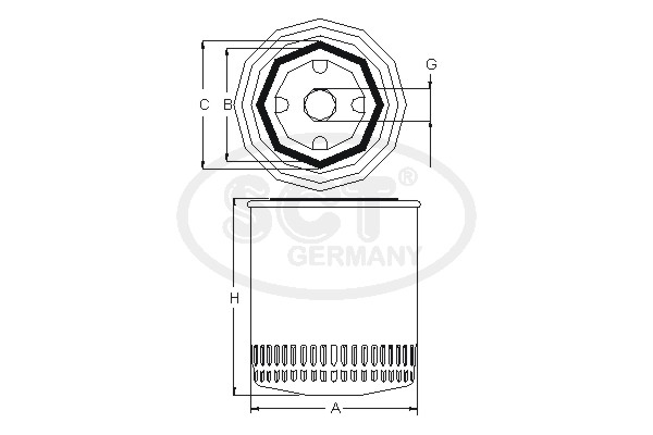 SCT - MANNOL SV 7505 Coolant Filter