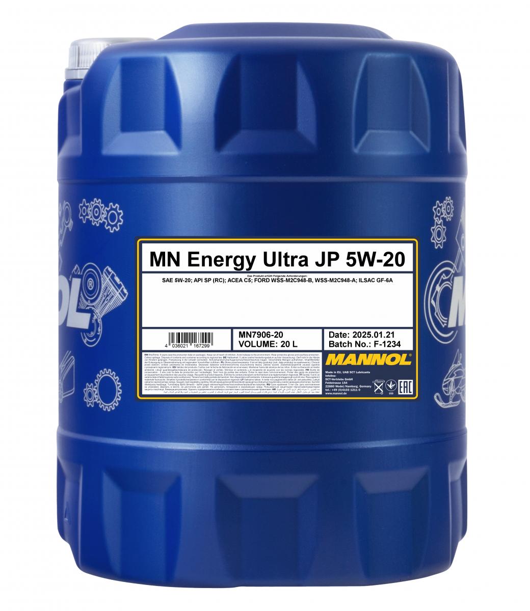 SCT - MANNOL MN7906-20 Mannol Energy Ultra JP 5W-20 Λάδι κινητήρα