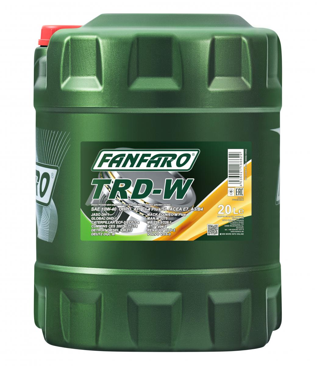 SCT - MANNOL FF6105-20 Fanfaro TRD-W UHPD 10W-40 Λάδι κινητήρα