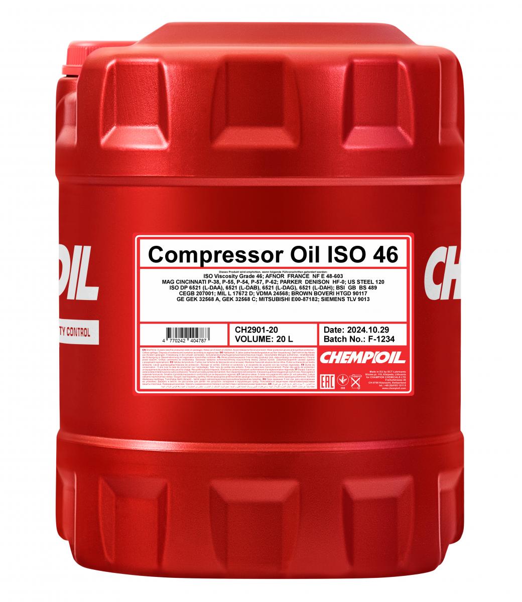 SCT - MANNOL CH2901-20 Chempioil Compressor Oil ISO 46 Oil, compressor