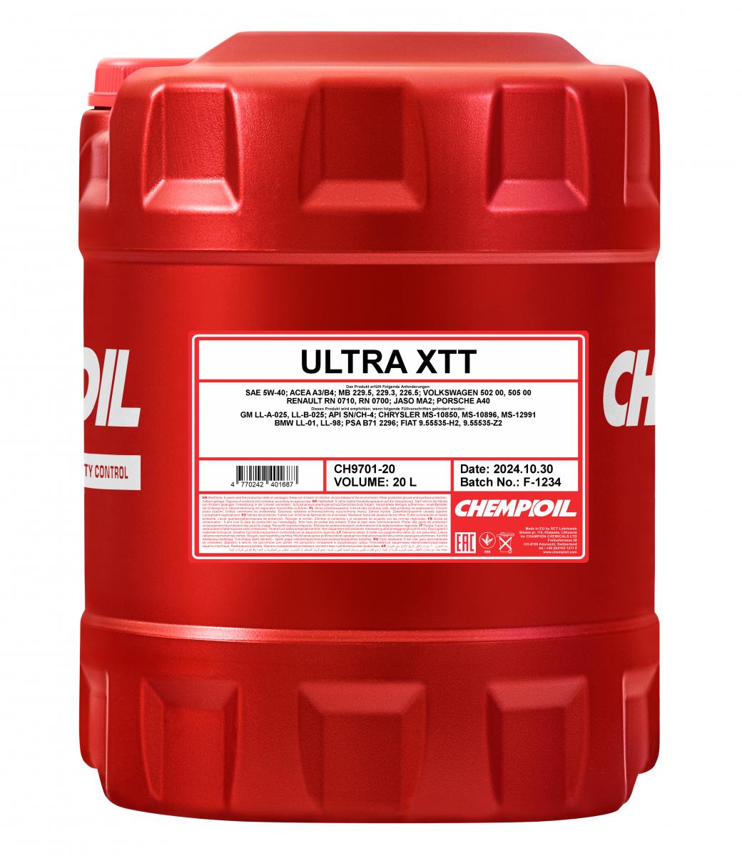 SCT - MANNOL CH9701-20 Chempioil Ultra XTT 5W-40 Λάδι κινητήρα