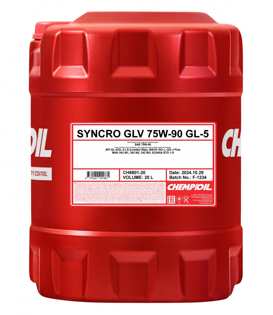 SCT - MANNOL CH8801-20 Chempioil Syncro GLV 75W-90 GL-4/GL-5 LS Olej do prevodovky