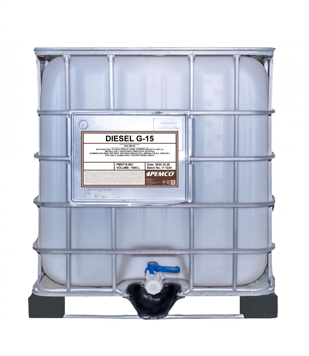 SCT - MANNOL PM0715-IBC PM Diesel G-15 SHPD 20W-50 Λάδι κινητήρα