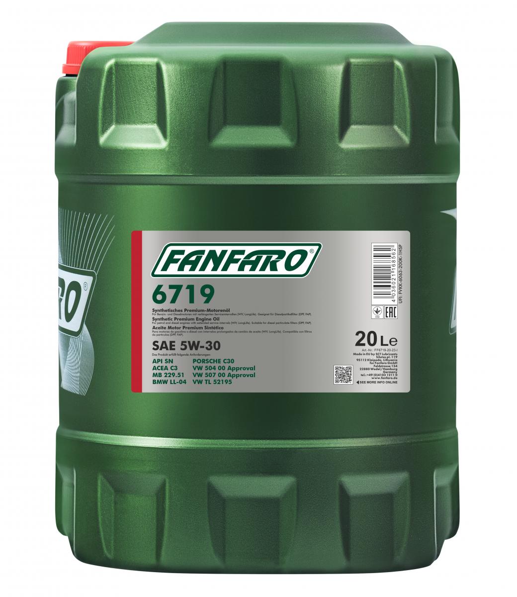 SCT - MANNOL FF6719-20 Fanfaro 6719 SAE 5W-30 Λάδι κινητήρα