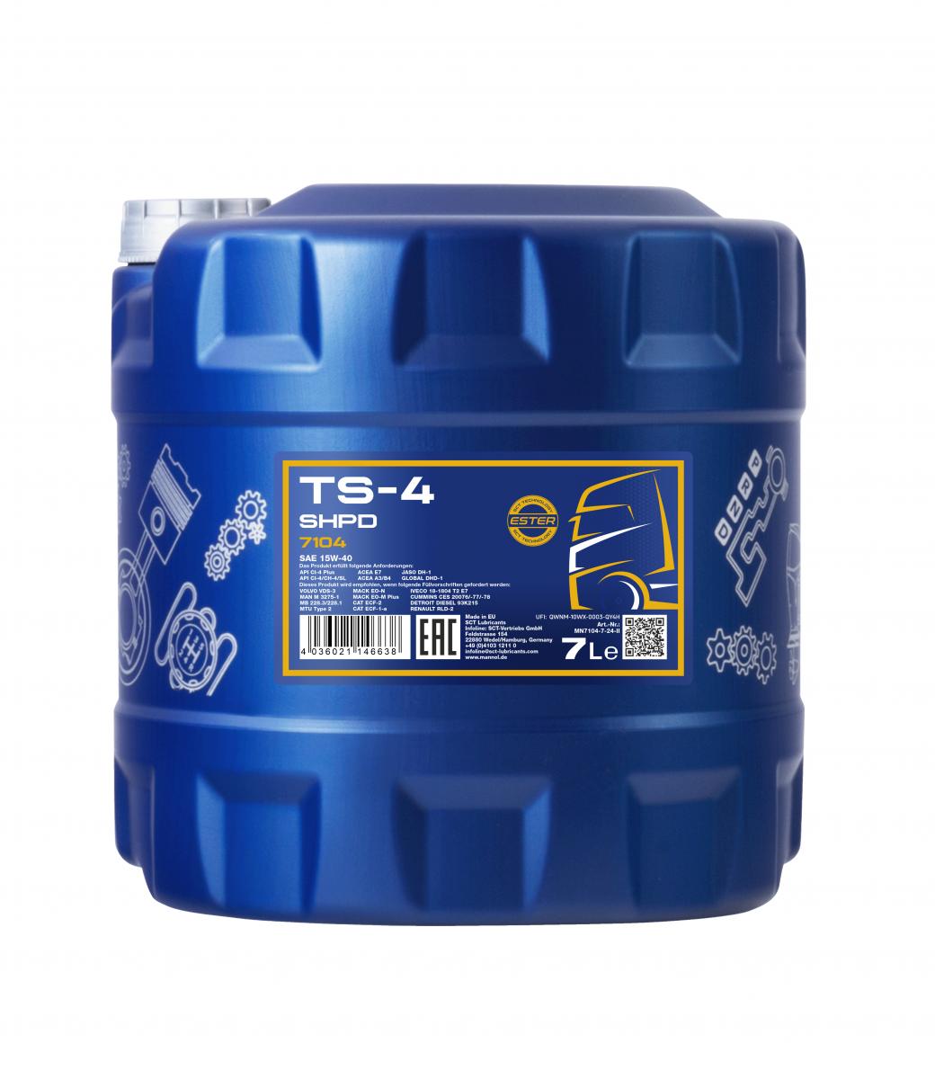 SCT - MANNOL MN7104-7 Mannol TS-4 SHPD 15W-40 Extra Λάδι κινητήρα