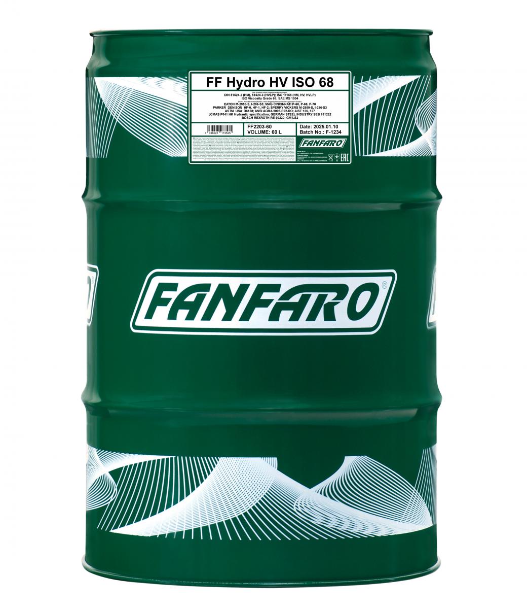 SCT - MANNOL FF2203-60 FANFARO Hydro HV ISO 68 LONGLIFE Υδραυλ. λάδι