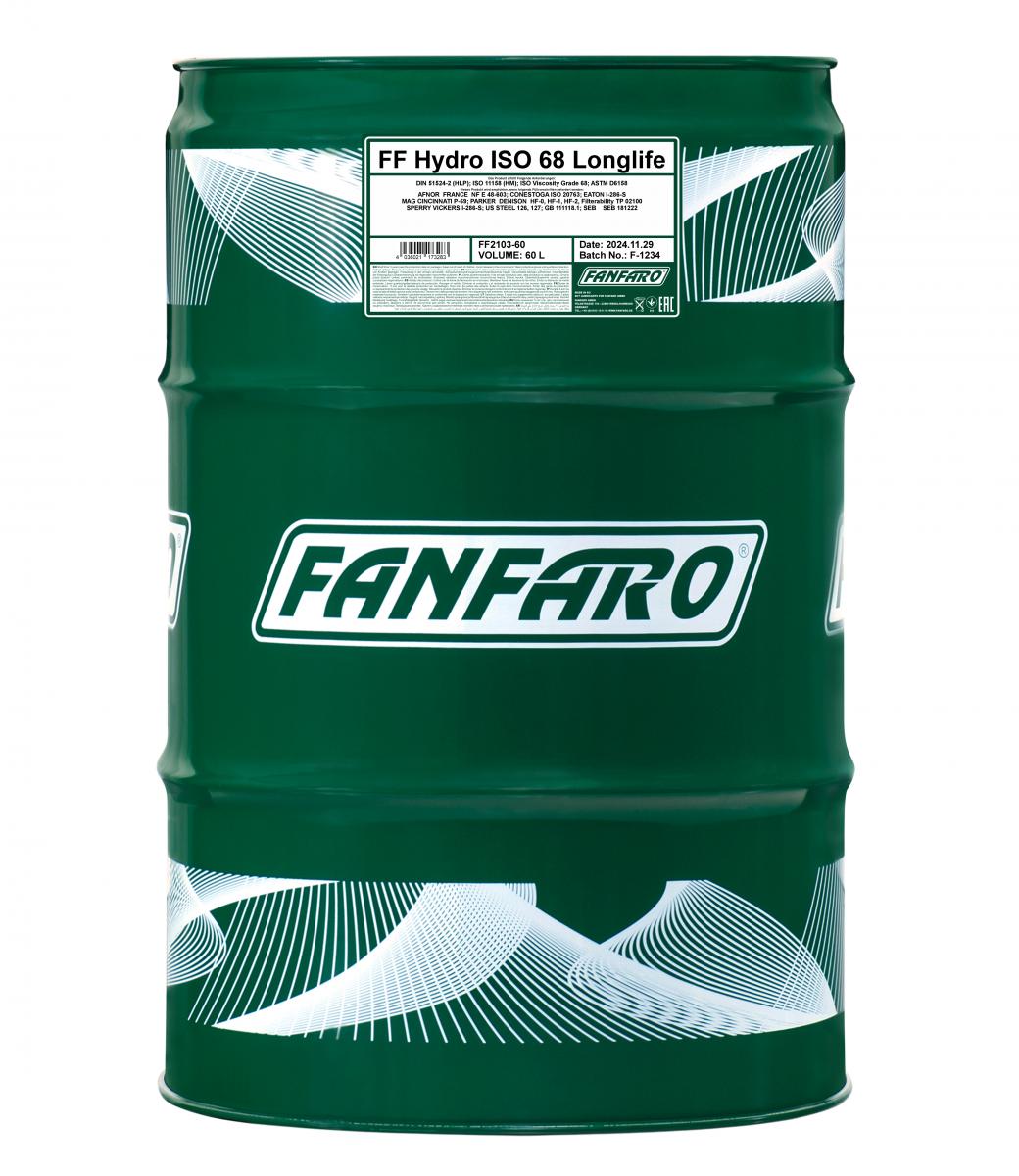 SCT - MANNOL FF2103-60 FANFARO Hydro ISO 68 LONGLIFE Υδραυλ. λάδι