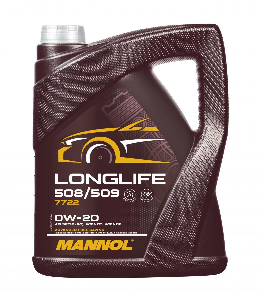 SCT - MANNOL MN7722-5 Mannol Longlife 508/509 0W-20 Λάδι κινητήρα