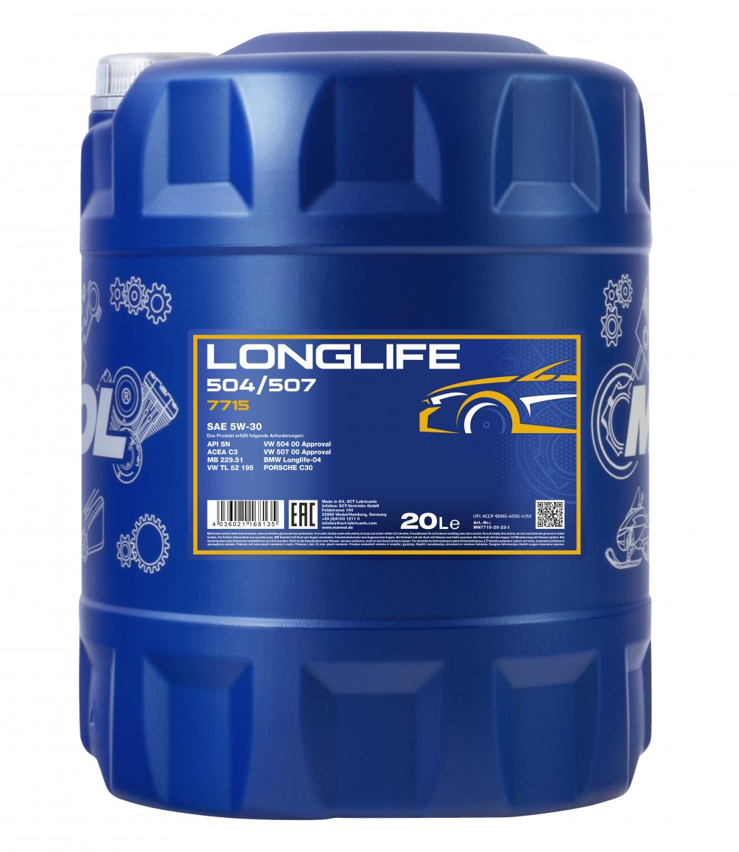 SCT - MANNOL MN7715-20 Mannol 7715 Longlife 504/507 5W-30 Λάδι κινητήρα