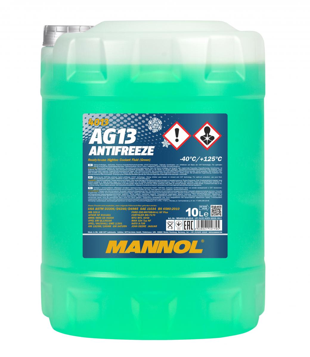 SCT - MANNOL MN4013-10 Mannol Antifreeze AG13 (-40) Hightec Nemrznúca kvapalina