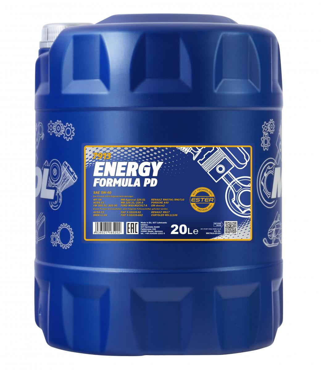 SCT - MANNOL MN7913-20 Mannol Energy Formula PD 5W-40 Λάδι κινητήρα