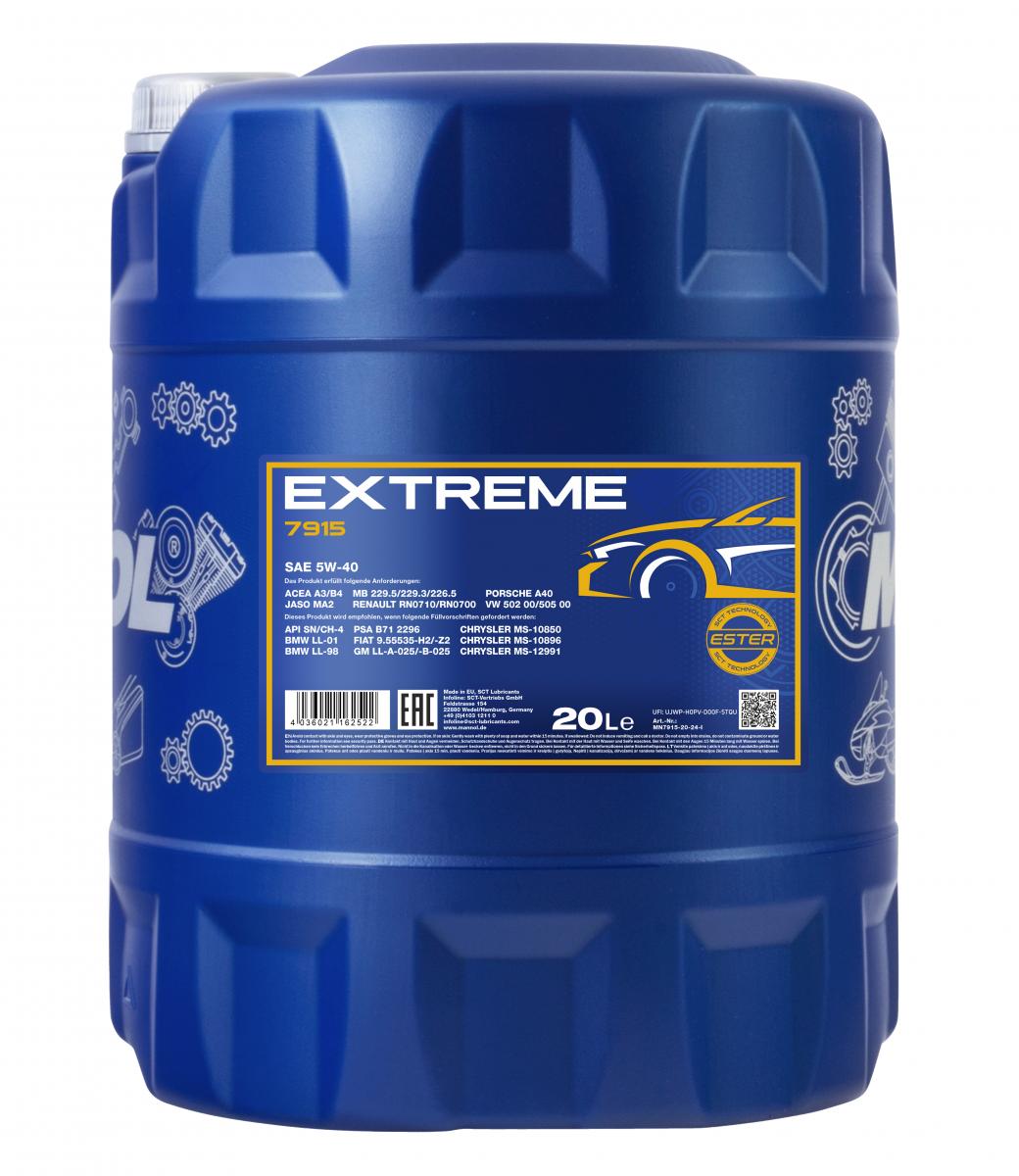SCT - MANNOL MN7915-20 Mannol Extreme 5W-40 Engine Oil