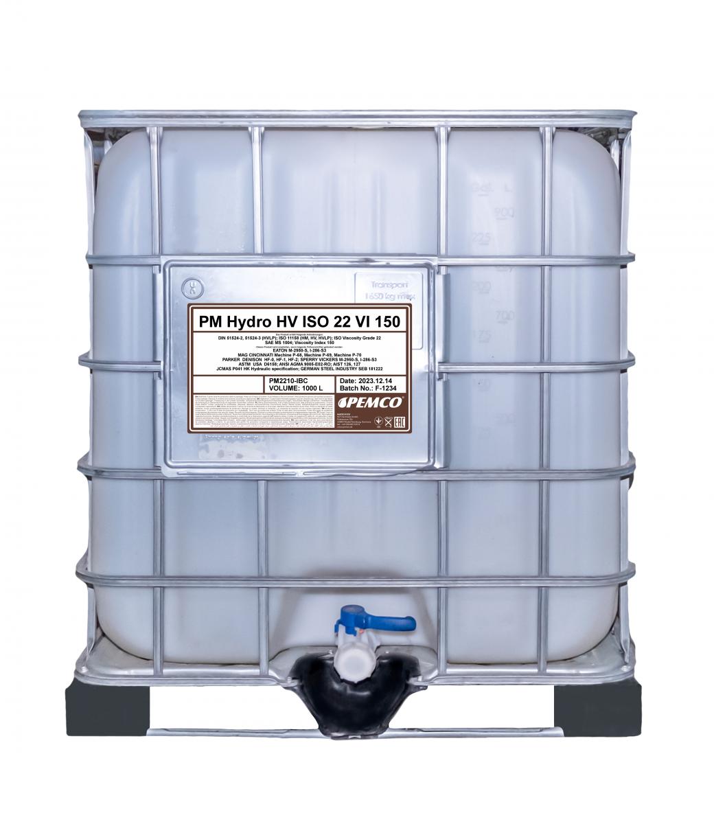 SCT - MANNOL PM2210-IBC Pemco Hydro HV ISO 22 VI 150 Υδραυλ. λάδι