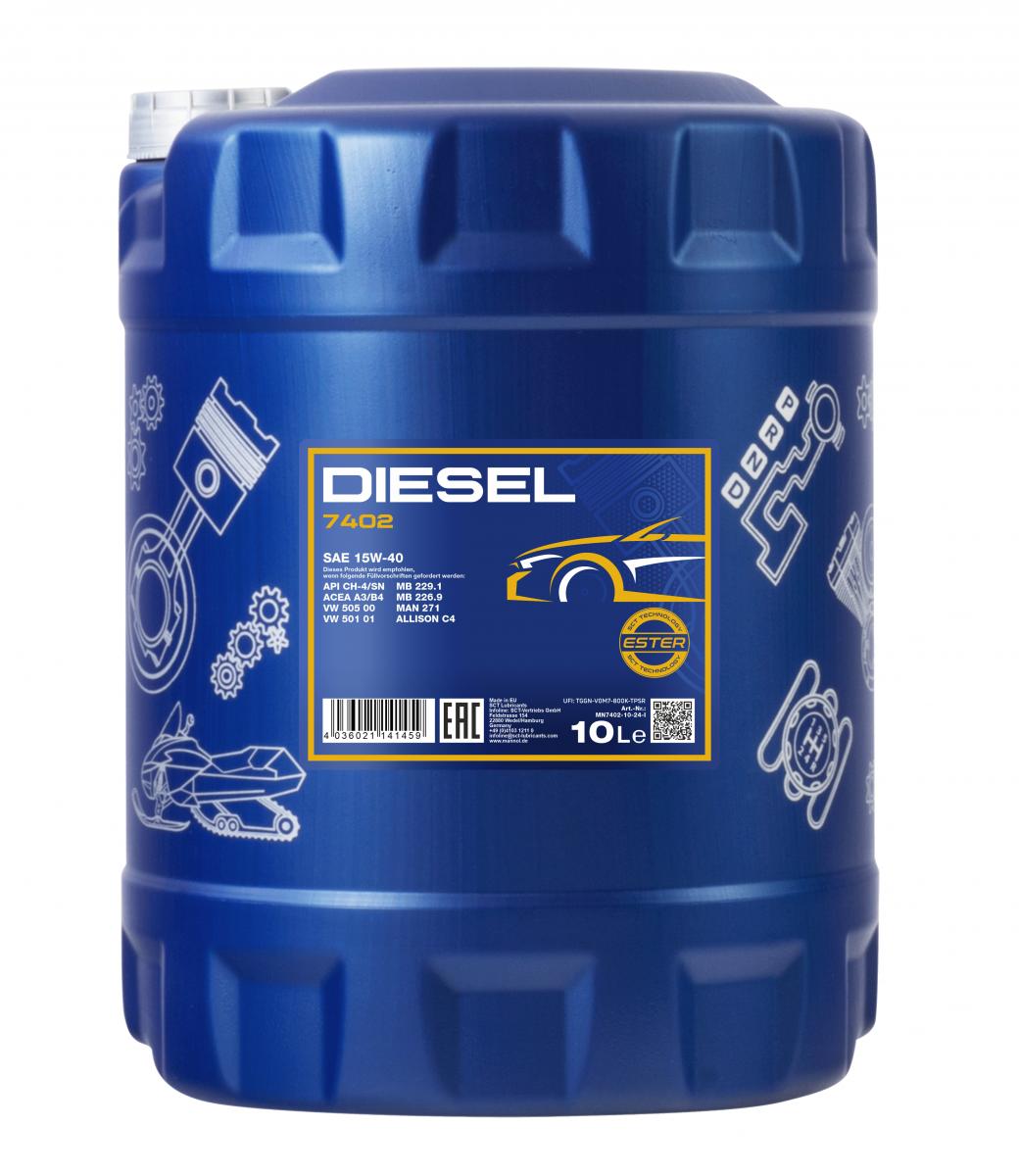 SCT - MANNOL MN7402-10 Mannol Diesel 15W-40 Λάδι κινητήρα