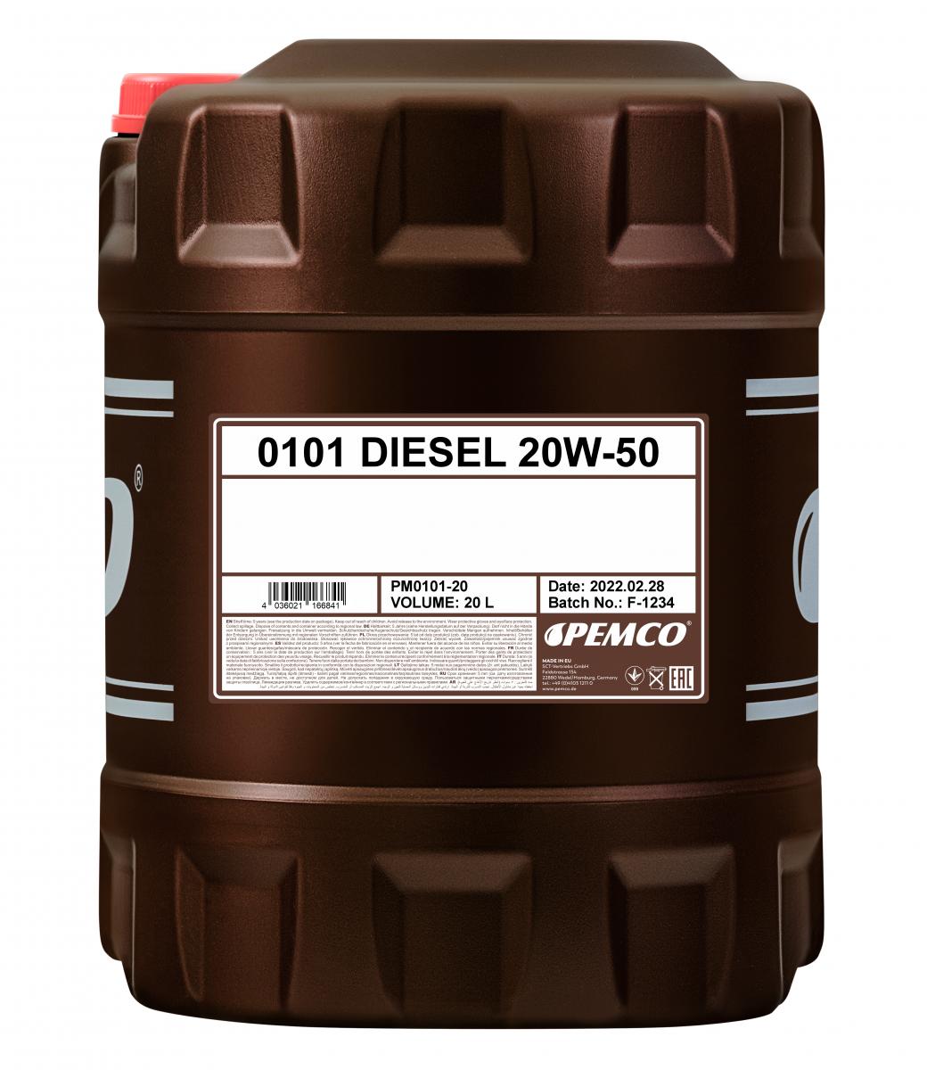 SCT - MANNOL PM0101-20 PEMCO 0101 DIESEL 20W-50 Engine Oil