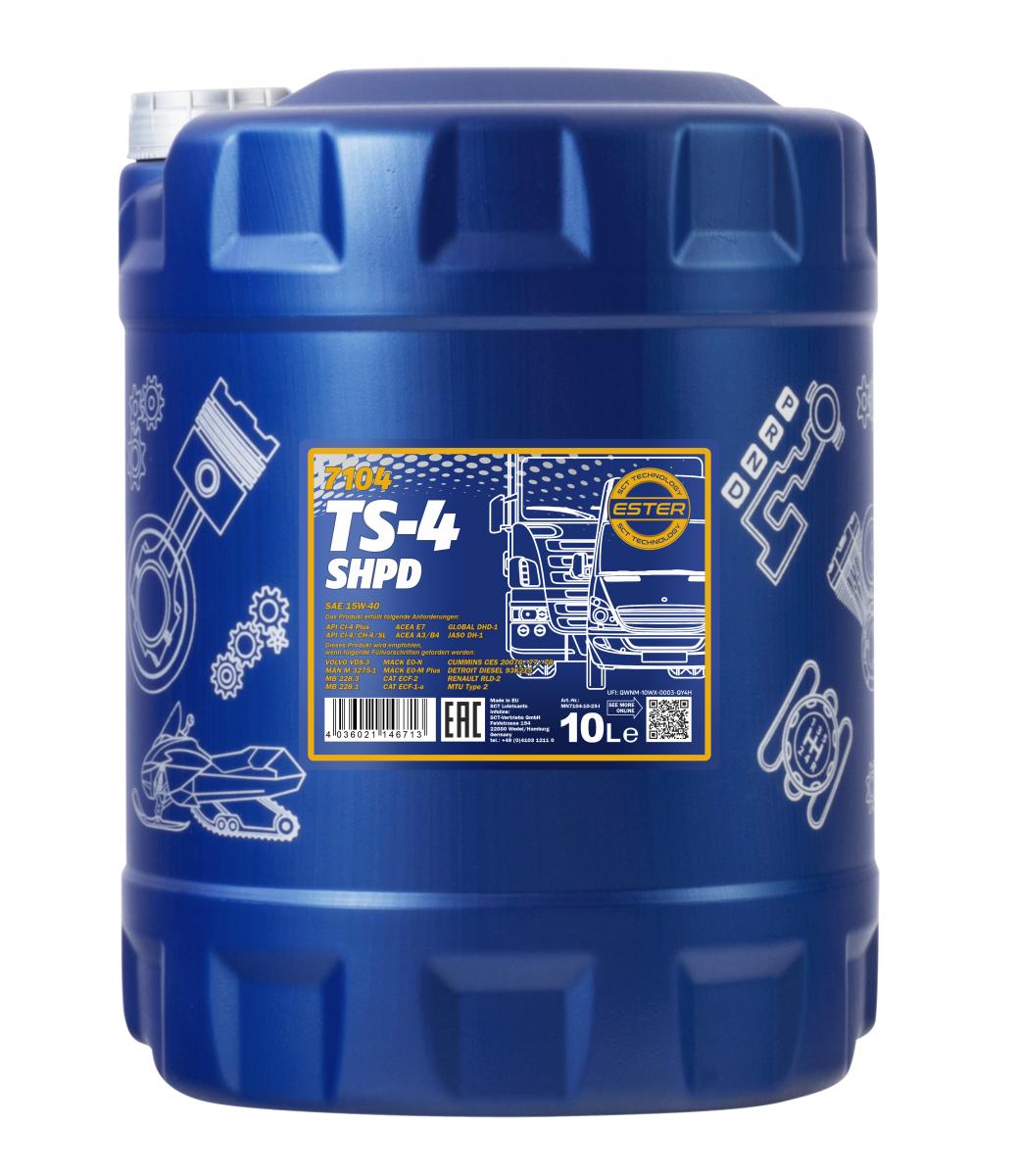 SCT - MANNOL MN7104-10 Mannol TS-4 SHPD 15W-40 Extra Λάδι κινητήρα