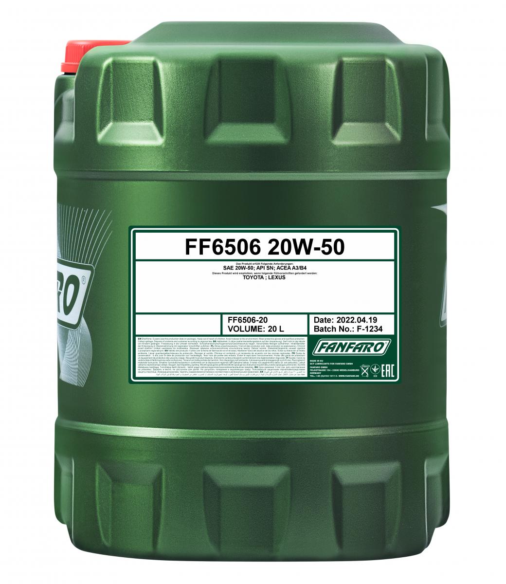 SCT - MANNOL FF6506-20 Fanfaro SN for Toyota Lexus 20W-50 Λάδι κινητήρα