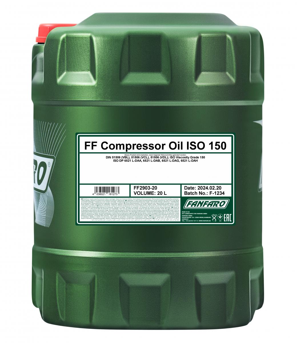 SCT - MANNOL FF2903-20 Fanfaro Compressor Oil ISO 150 Oil, compressor