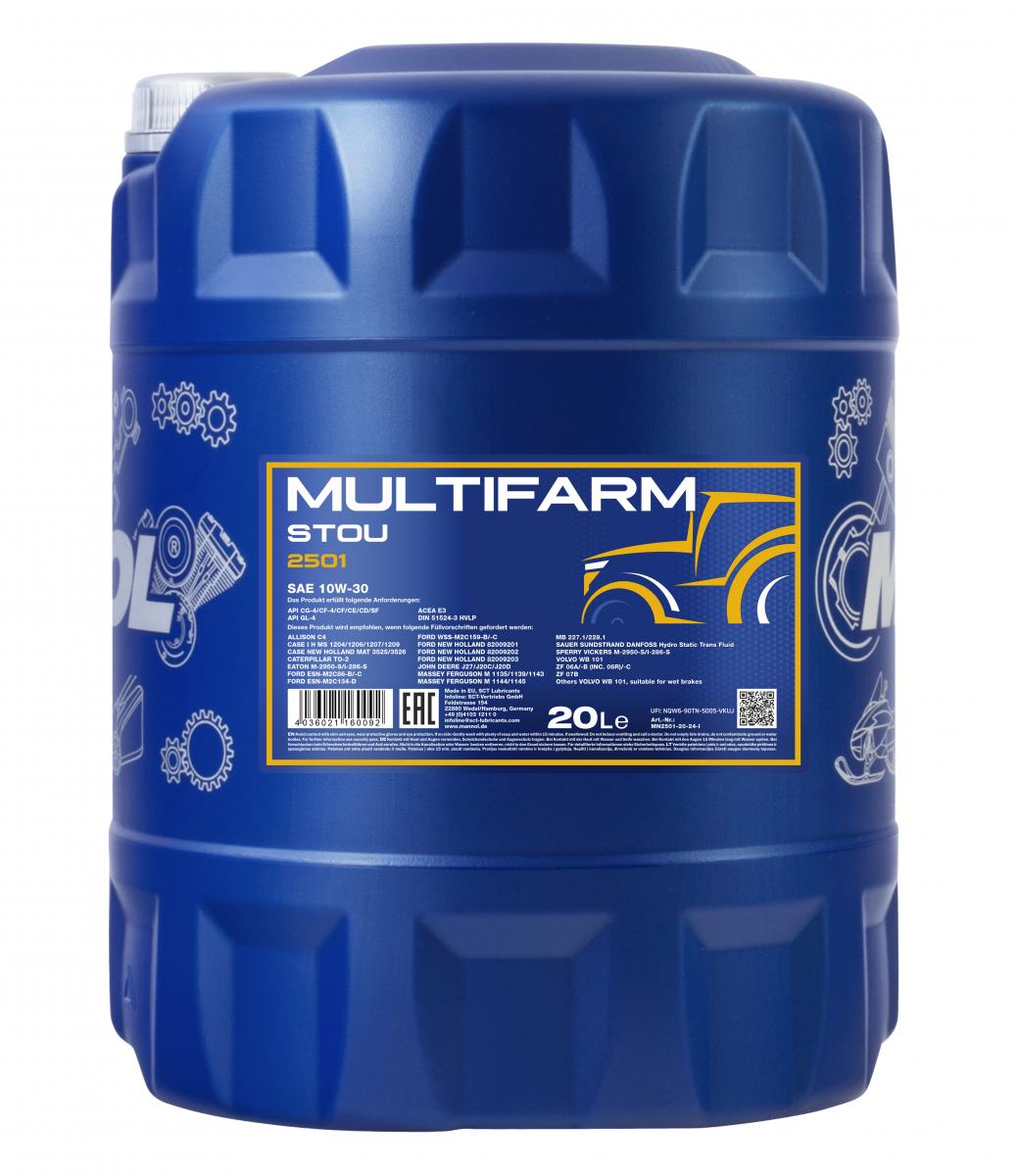 SCT - MANNOL MN2501-20 Mannol Multifarm STOU 10W-30 Λάδι κινητήρα