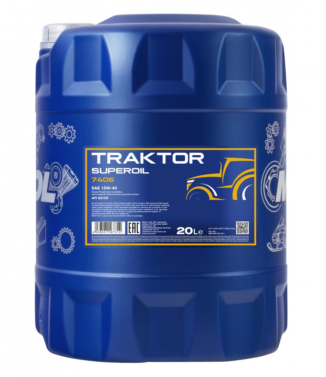 SCT - MANNOL MN7406-20 Mannol Traktor Superoil 15W-40 Λάδι κινητήρα
