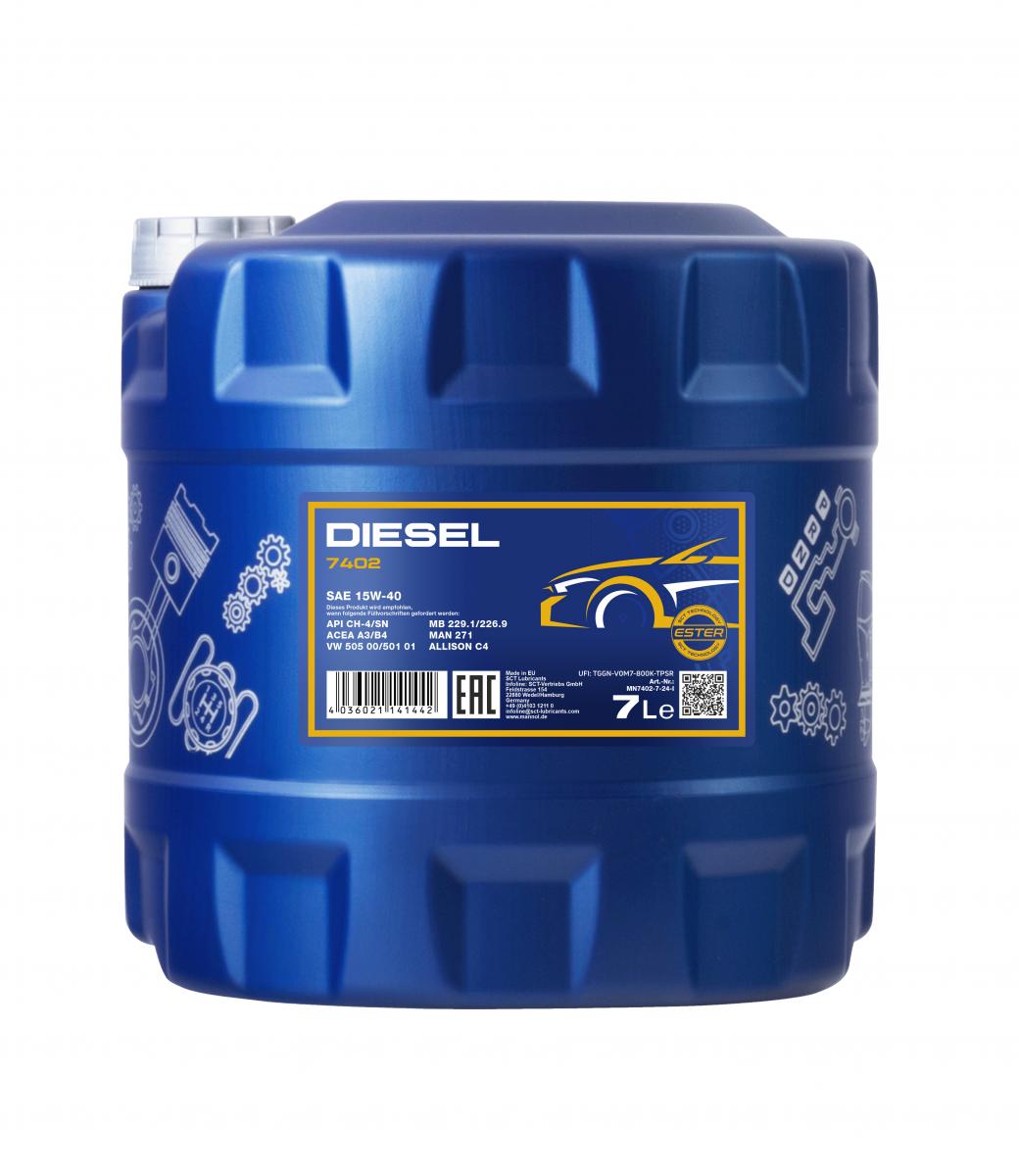 SCT - MANNOL MN7402-7 Mannol Diesel 15W-40 Λάδι κινητήρα