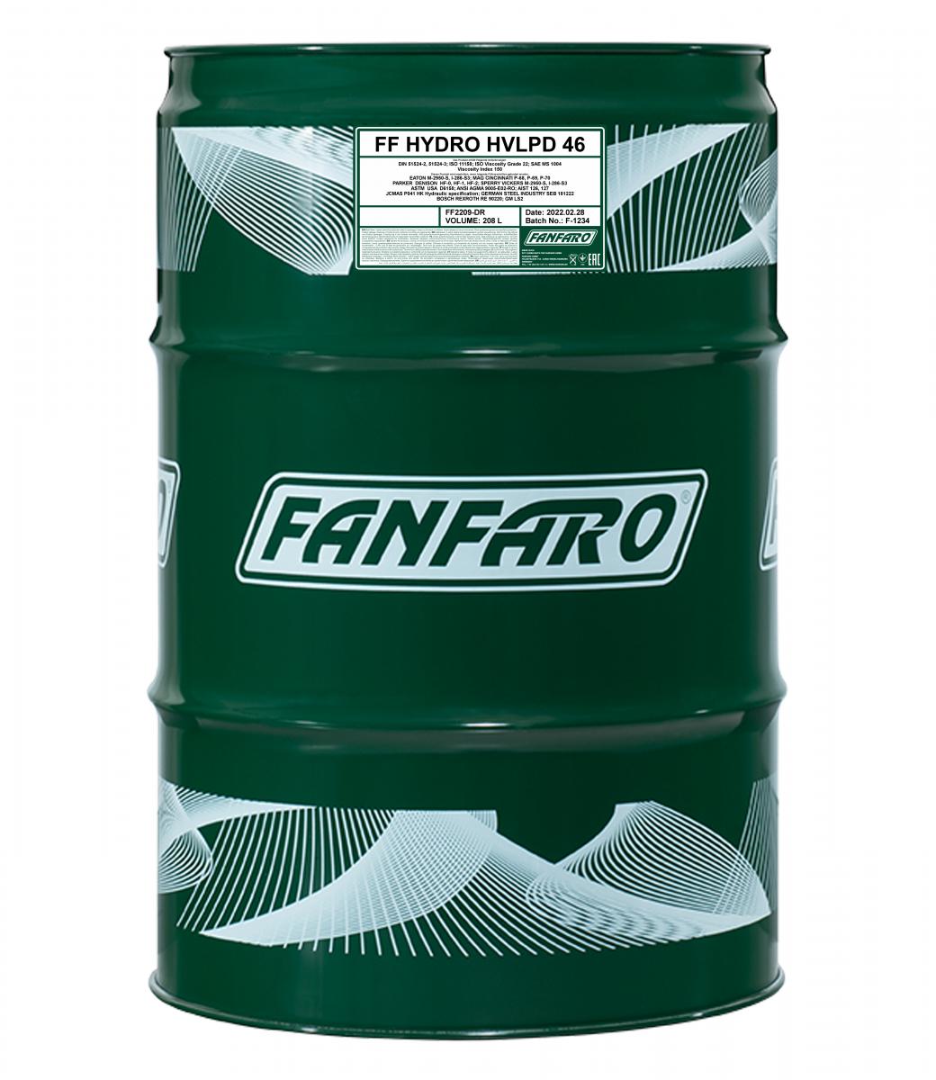 SCT - MANNOL FF2209-DR FANFARO HYDRO HV ISO 32 VI 245 Υδραυλ. λάδι